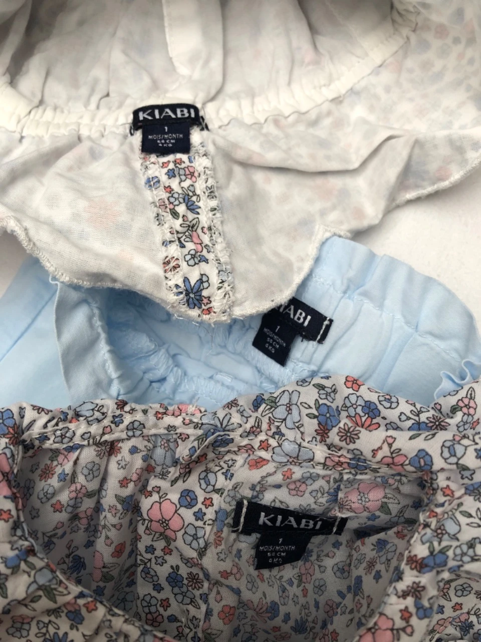 Conjunto Kiabi 1 mes: blusa + short + sombrero – photo 2